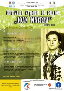 Regal folcloric la Festivalul Naţional “Ioan Macrea” 2014