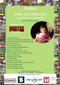SĂPTĂMÂNA ”IRINA VREA SĂ CITEASCĂ” LA LIBRĂRIA HABITUS (16 – 22 FEBRUARIE 2015)