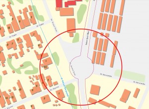 Două intersecții reconfigurate prin crearea de sensuri giratorii