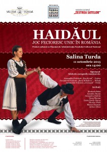 Salina Turda-spectacol folcloric in amfiteatrul minei Rudolf
