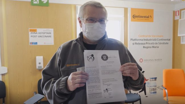 Managerul Continental Sibiu a fost vaccinat