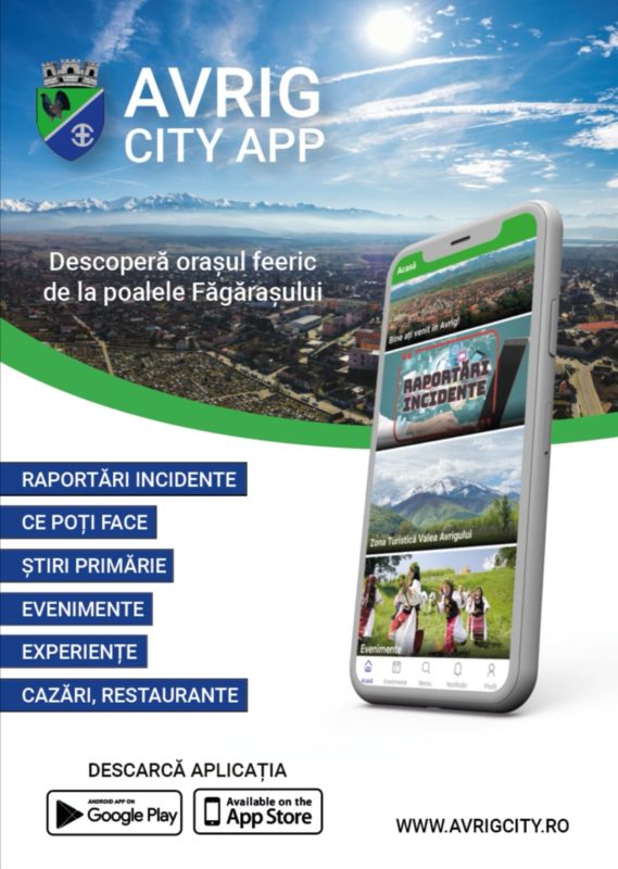 Orașul Avrig are, de astăzi, o aplicație oficială