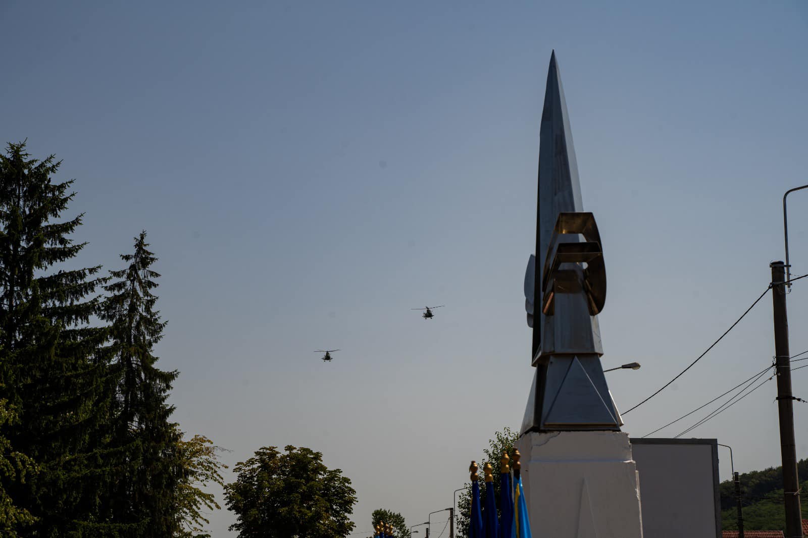 FOTO Elicoptere de luptă pe cerul Mediașului