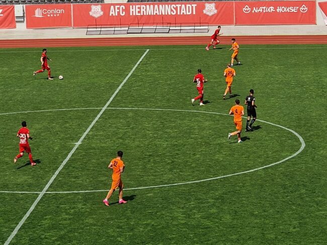Galop de sănătate pe Municipal. FC Hermannstadt a spulberat Minerul Ocna Dej, scor 6-0 (2-0)