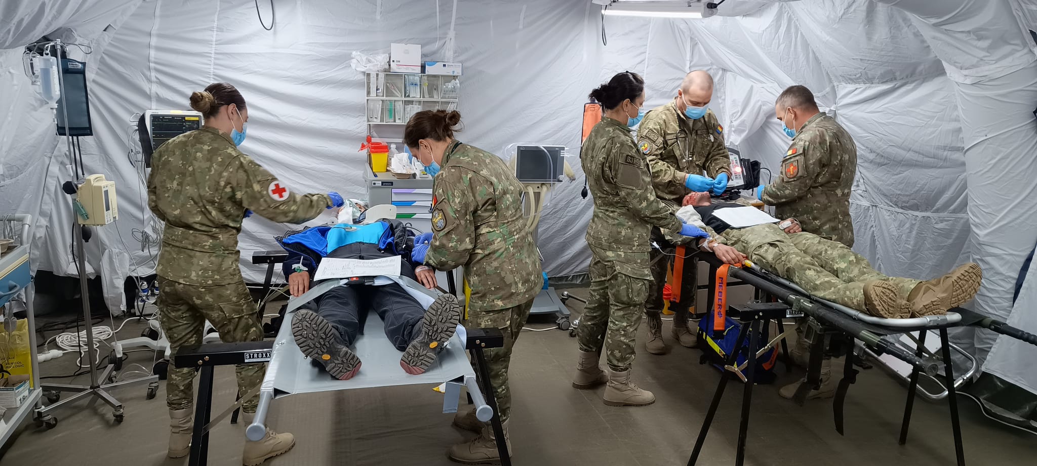FOTO Personalul medical de la Spitalul Militar, instruit în cadrul exercițiului multinațional interinstituțional „SARMIS23”