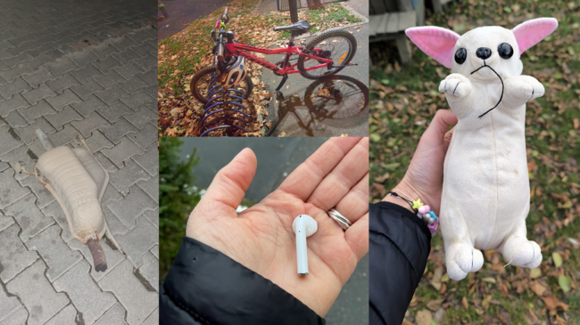 Ce mai pierd sibienii prin oraș: de la chei, plușuri și verighete, la toba de eșapament a mașinii