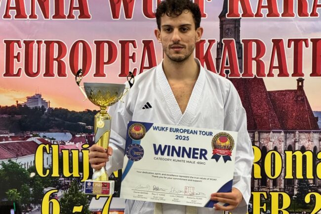 Andrei TOMA a câștigat WUKF European Tour 2025 la Kumite -65kg