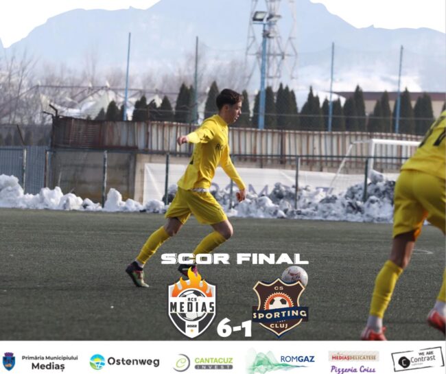 Galop de sănătate la Mediaș: 6-1 cu Sporting Cluj