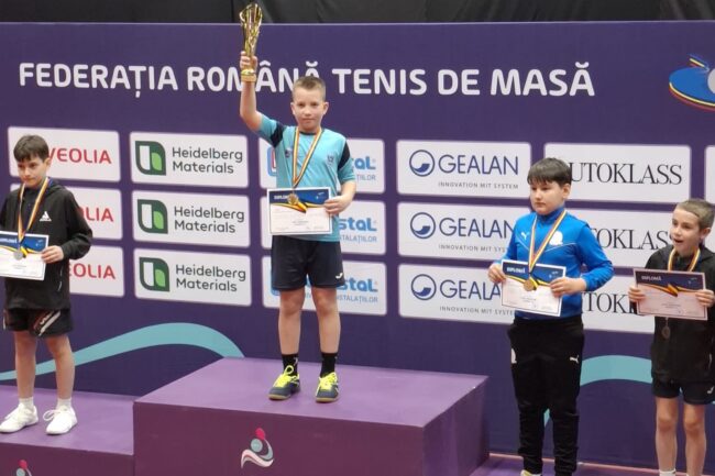 Dominic Costea a câștigat Cupa României U11 fără set pierdut