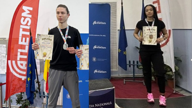 Ștefan Costea și Shanice-Dzifa Akabah, medaliați la Campionatele Naționale de sală U20