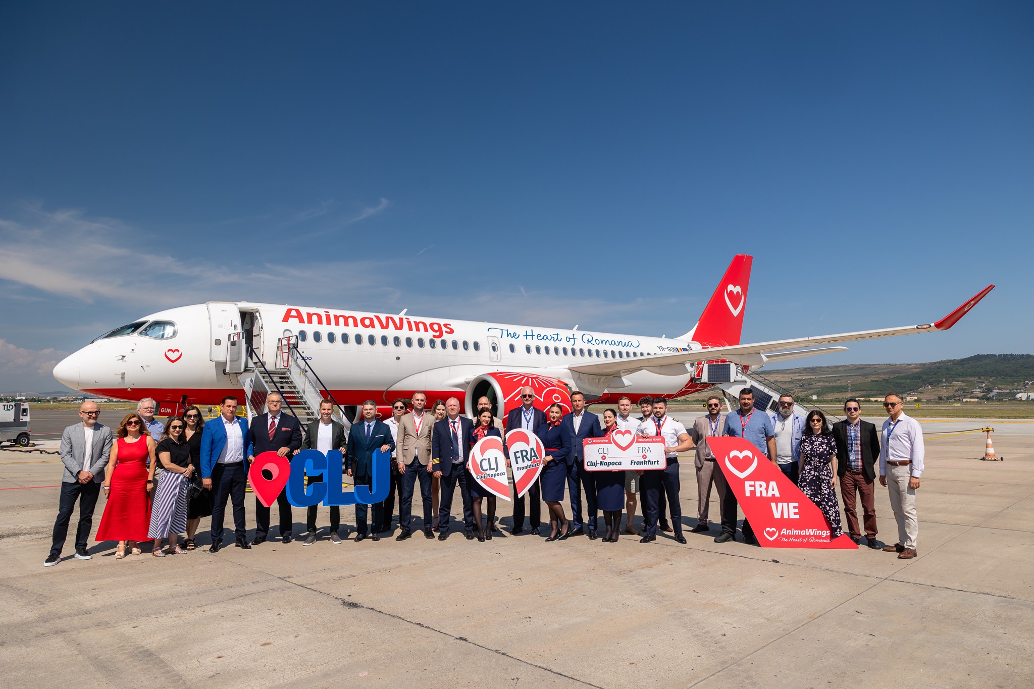AnimaWings conectează Transilvania cu Viena și Frankfurt prin zboruri directe din Cluj-Napoca