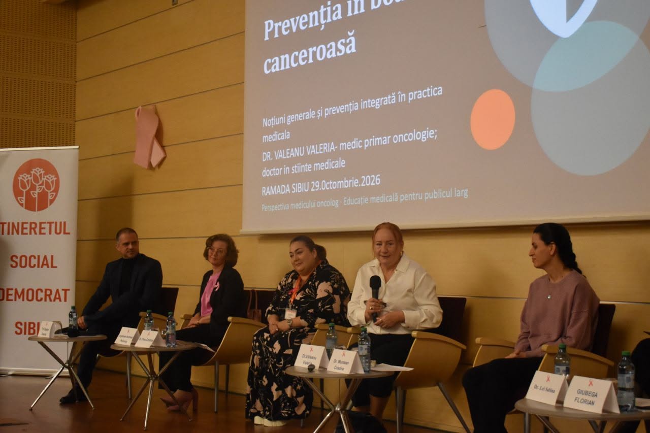 FOTO PSD Sibiu, eveniment dedicat prevenției cancerului. Medici specialiști au vorbit despre screening și diagnostic precoce (P)