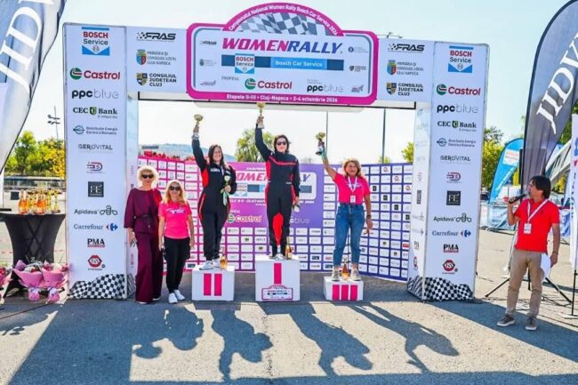Mădălina VASILOIU, victorie la Women Rally! Două sportive din județ, pe podium la Cluj-Napoca!
